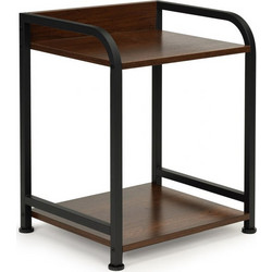 Μεταλλικό Κομοδίνο με 2 Ράφια 44 x 37 x 40.5 cm ModernHome YLT-1501-17P