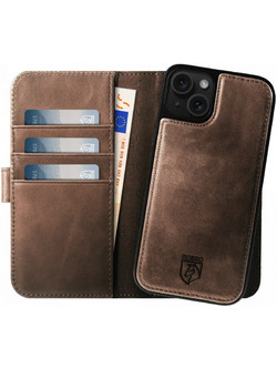 Rosso Elite Book Case MagSafe Apple iPhone 15 Plus - Brown