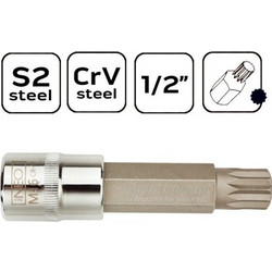 Καρυδακι με μυτη Spline M10 1/2" μακρυ NEO TOOLS 08-743 412017