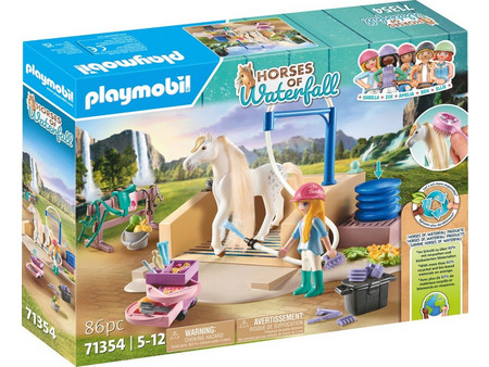 Playmobil Horses Of Waterfall Isabella & Lioness με Χώρο Πλυσίματος για 5-12 Ετών 71354