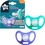 Tommee Tippee Sensitive Ορθοδοντικές Πιπίλες Σιλικόνης 6-18m Τιρκουάζ Μωβ 2τμχ