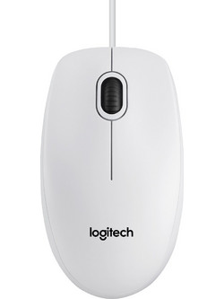 Logitech B100 Ενσύρματο Ποντίκι White