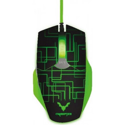 Wesdar GM3 Ενσύρματο Gaming Ποντίκι RGB 3200 DPI Black Green
