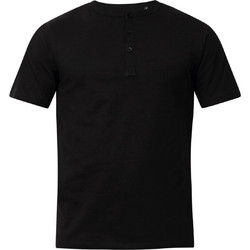 Zero BUTTONS T-SHIRT Μαύρο
