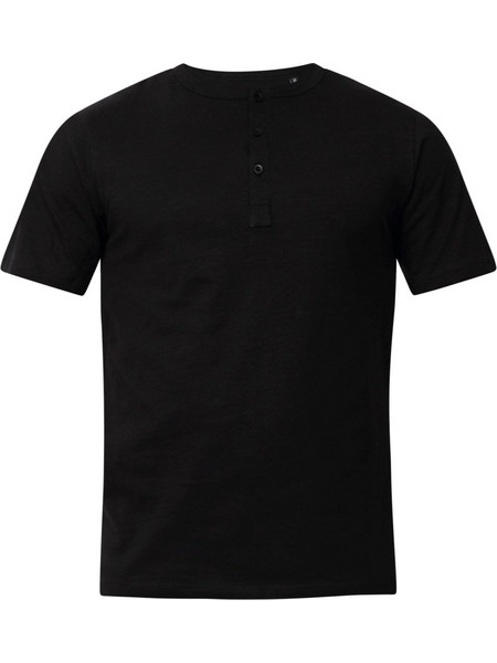 Zero BUTTONS T-SHIRT Μαύρο