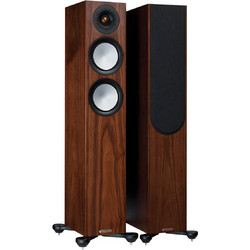 Monitor Audio Silver 200 7G Ζεύγος Ηχείων Hi-Fi Δαπέδου 150W 2.5 Δρόμων Natural Walnut