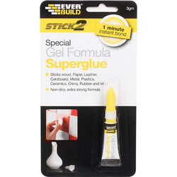 Everbuild Superglue Gel Κυανοακρυλική Κόλλα Στιγμής 3gr