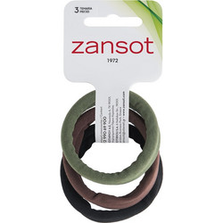 Zansot Λαστιχάκια για τα Μαλλιά Μεγάλο Μέγεθος σε Διάφορα Χρώματα 3 Τεμάχια