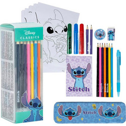 Disney Stitch colouring stationery set