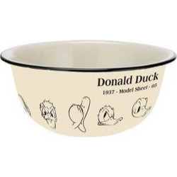 Geda Labels Κεραμικό Μπωλ Πρωινού 600ml Donald Duck Model Sheet Vintage GE14899