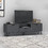 Megapap Έπιπλο Τηλεόρασης Ξύλινο Γκρι Μ170xΠ35xΥ50cm Jasmine GP028-0035,1