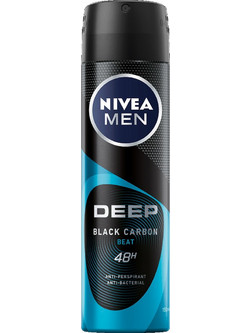 Nivea Deep Black Carbon Beat Ανδρικό Αποσμητικό Spray 48h 150ml