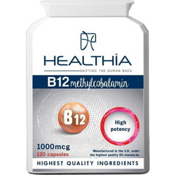 Healthia B12 Methylcobalamin 120 Κάψουλες