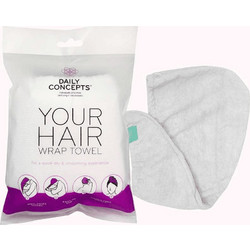 Daily Concepts Hair Towel - White