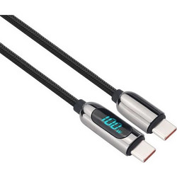 Solight SSC1801 Καλώδιο USB-C to USB-C 1m Μαύρο