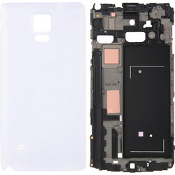 For Galaxy Note 4 / N910V Full Housing Cover (Front Housing LCD Frame Bezel Plate + Battery Back Cover ) (White)