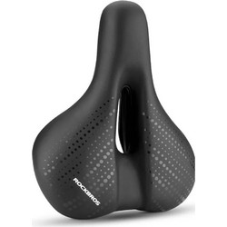 Rockbros 38218916002 MTB bicycle saddle + lamp - black