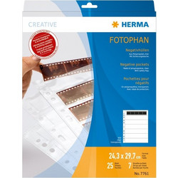 Herma Negative pockets PP clear 25 Sheets/5-Strips 7761 (7761)