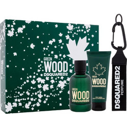 Dsquared2 Green Wood Eau de Toilette 100ml + Shower Gel 100ml + Keychain
