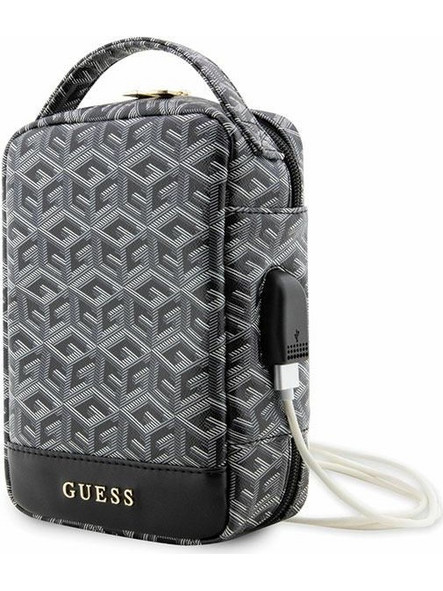 Guess Τσάντα GUHBHGCFSEK Organizer μαύρο/black GCube Stripe