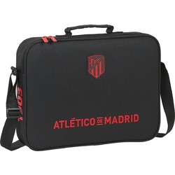 Safta Atletico Madrid Σχολική Τσάντα Ώμου Δημοτικού Μαύρη