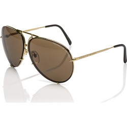 Porsche Design P8478N A Ανδρικά Γυαλιά Ηλίου Aviator Μεταλλικά Χρυσά με Καφέ Polarized Φακό
