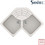 Sanitec Classic 310 Επικαθήμενος Νεροχύτης Γωνιακός Γρανίτη Ματ 83x Metallic Ice 83x50cm