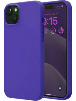 Θήκη Rubber Ενισχυμένης Σιλικόνης για iPhone 14 Μωβ