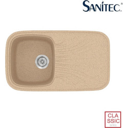Sanitec Classic 315 Ένθετος Νεροχύτης Γρανίτη Αντιστρεφόμενος Ματ Granite Beige 82x50cm