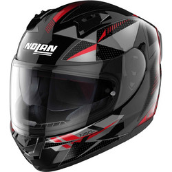 Nolan N60-6 N-Com Wiring Metal Black / Red/ ' Silver 74 Κράνος Μηχανής