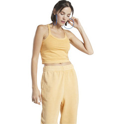 Reebok Natural Dye Tank Top Γυναικείο Αθλητικό Crop Top Κίτρινο HT7851