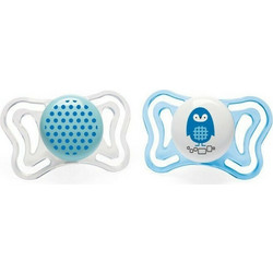 Chicco PhysioForma Light Ανατομικές Ορθοδοντικές Πιπίλες Σιλικόνης 2-6m Κουκουβάγια Πουά 2τμχ