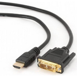 Gembird Καλώδιο HDMI Male to DVI-D Male 1.8m Black CC-HDMI-DVI-6