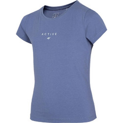4F Παιδικό T-Shirt Κοντομάνικο Μπλε HJZ22-JTSD002-32S
