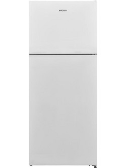Robin RT-490 Δίπορτο Ψυγείο 451lt Full No Frost Υ187xΠ70xΒ72cm Λευκό