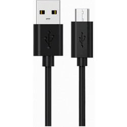 BridgeCable 30656 Καλώδιο Φόρτισης Και Μεταφοράς Δεδομένων USB A Σε micro USB Μήκους 1,5m Και Χρώμα Μαύρο