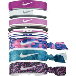 Nike Mixed hair bands 9 pcs 3 widths multicolour