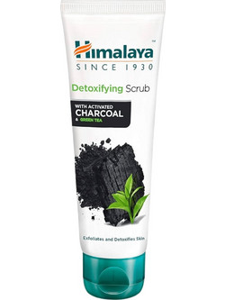 Himalaya Activated Charcoal & Green Tea Detoxifying Χημικό Ενυδατικό Scrub Προσώπου για Αποτοξίνωση 75ml