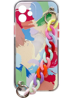 COLOR CHAIN FLEXIBLE BACK COVER FOR IPHONE 13 MINI DESIGN 04