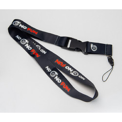 Μπρελόκ λαιμού Lanyard No Turbo No Fun Μαύρο