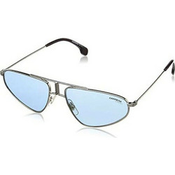 Carrera 1021/S 010/2Y Γυναικεία Γυαλιά Ηλίου Ορθογώνια Μεταλλικά Ασημί με Μπλε Polarized Φακό