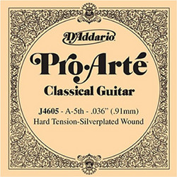 D'Addario J4605 Χορδή Κλασικής Κιθάρας A Silver Plated Copper 36" Hard Tension