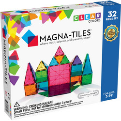 Magna-Tiles Μαγνητικά Πλακίδια Clear Colors Σετ 32τμχ 02132