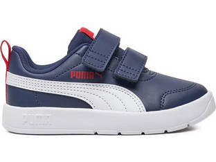 Puma Courtflex V3 Παιδικά Sneakers Μπλε 397642-03