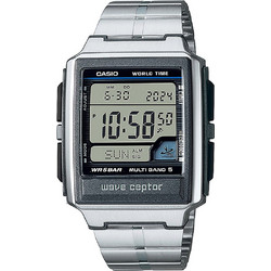 Casio Ψηφιακό Ανδρικό Ρολόι Χρονογράφος με Ασημί Μεταλλικό Μπρασελέ WV-59RD-1AEF