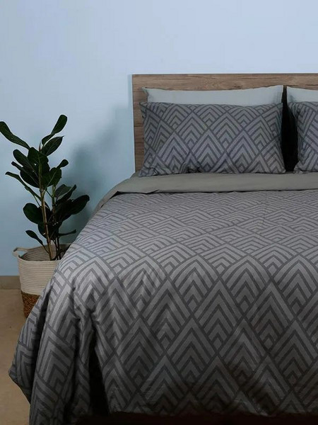 Παπλωματοθήκη Υπέρδιπλη 2036 Grey Sunshine Home 230x250 cm