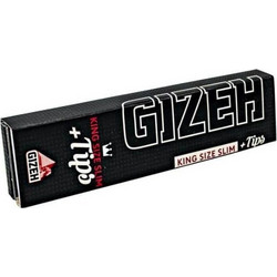 GIZEH Black Papers King Size Slim with Tips