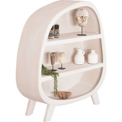 Homemarkt ΡΑΦΙΕΡΑ ΣΕΙΡΑ SANTORINI HM18060.01 MDF ΣΕ ΥΠΟΛΕΥΚΟ ΧΡΩΜΑ 120x38x133Υεκ