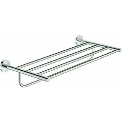 Grohe Essentials Ραφιέρα Μπάνιου 5 Θέσεων Επιτοίχια με Βίδες 55x11.1cm Ασημί 40800001 ref10279436