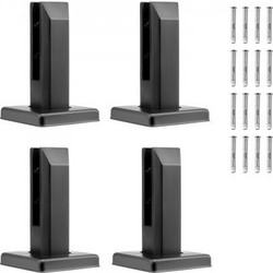 Τετράγωνες Βάσεις Γυαλιού VEVOR (4 τεμ) για 0.31"-0.47" Μαύρο BLLGJHSFXPT4A6L9GV0